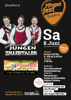 Programm Pfingstfest Samstag