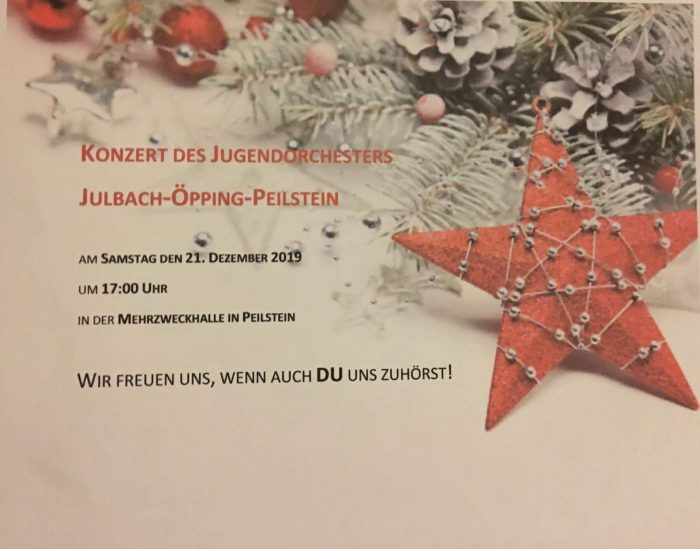 Einladung Konzert Jugendorchester